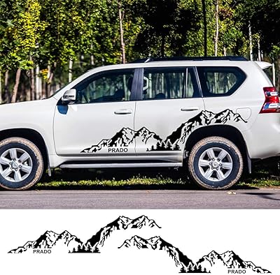 2 pièces autocollants latéraux de voiture style sport film vinyle décalcomanies. Diaytar : Acheter moins cher n'a jamais été aussi facile