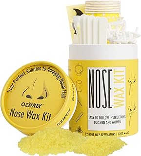 Kit de cire de nez ozowax - cire douce pour les poils du