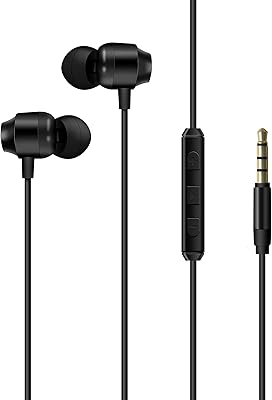 Écouteurs intra-auriculaires stéréo filaires energizer avec 3 oreilles micro et télécommande
