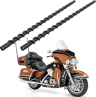 2 antennes hélicoïdales vofono 13 pouces pour harley davidson touring electra