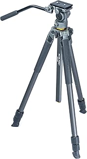 Trépied vanguard pro 2 263av en aluminium avec tête vidéo bh114, gris