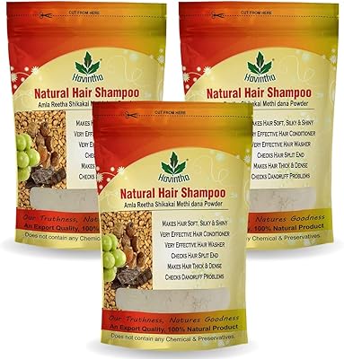 Shampooing pour cheveux naturels havintha advanced avec amla, rita, shikakai et methi dhana