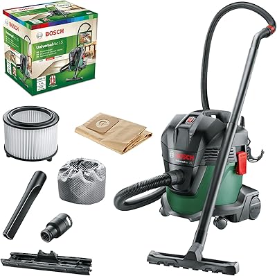 Aspirateur eau et poussière bosch universal vac 15 avec fonction soufflante