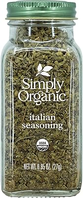 Récipient d'assaisonnement italien certifié simply organic (1,04 oz)