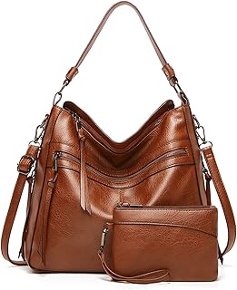 Sacs à main deux pièces pour femmes, sacs à bandoulière hobo, sacs à