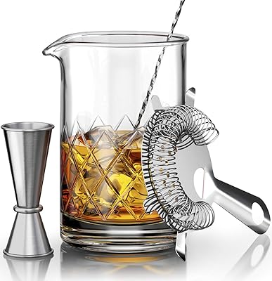 Ensemble de tasses à mélanger à cocktail en cristal robustes movado - 4