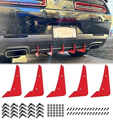 Kit de diffuseur arrière en aluminium v3 pour dodge challenger 2015 - 2021