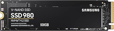 Ssd interne samsung 980 500 go avec pcie 3.0 jusqu'à 3 100 mo/s