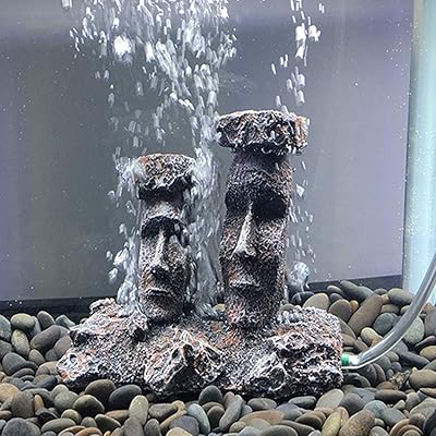 Décorations d'aquarium en pierre à air, ornements de petite taille, accessoires de peaux