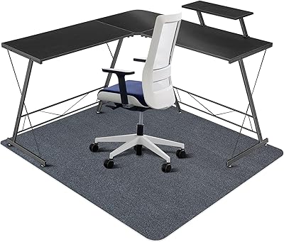 Tapis de chaise pour sols durs qq pony 1 6" d'épaisseur 63"