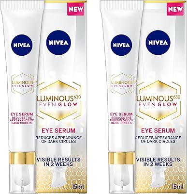 Sérum anti-cernes et yeux gonflés nivea 630 even glow, acide hyaluronique hydratant