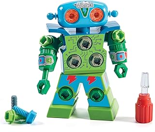Jouet robot educational insights par design and drill, 23 pièces, jouet à vapeur