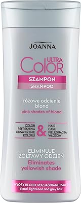 Joanna ultra color shampoing pour nuances de blond roses fortifiant et revitalisant