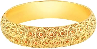 Bracelet en or malabar et diamants 22 kt (916) pureté embncspl174