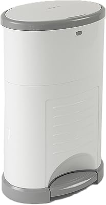 Panier à couches jetables mains libres corbell regular 16 l, blanc pur, panier