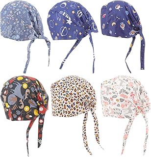 Lurrose 6 pièces bouffant gommage casquettes imprimé travail chirurgical casquette médecin infirmière chapeaux beanie bandeau médical couverture de cheveux avec attache arrière pour femmes hommes. Diaytar Sénégal : La marketplace qui pense à votre porte-monnaie