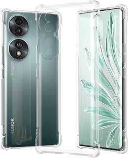 Coque mobile honor 70, housse transparente anti-rayures avec coins renforcés en tpu, caoutchouc