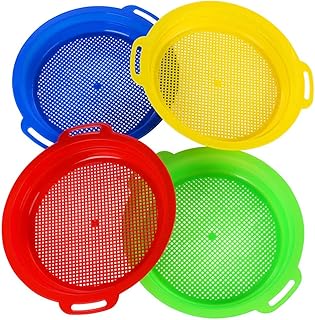 Ensemble de jouets de tamisage de sable coloré en plastique robuste coffret cadeau