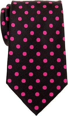 Cravate classique en microfibre tissée à pois retreez pour hommes
