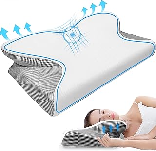 Oreiller en mousse à mémoire de forme gluckluz - housse de coussin contour