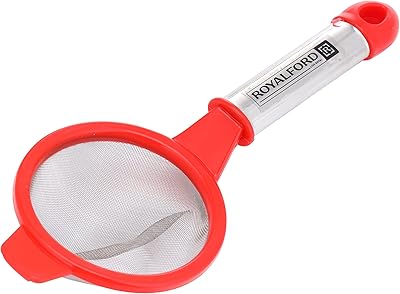 Passoire à thé royalford avec poignée en acier inoxydable - rf11041, en polypropylène