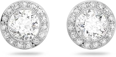 Parure de bijoux en cristal angélique swarovski avec finition plaquée rhodium