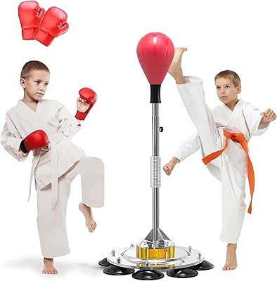 Sac de boxe avec support pour enfants sac autoportant à hauteur