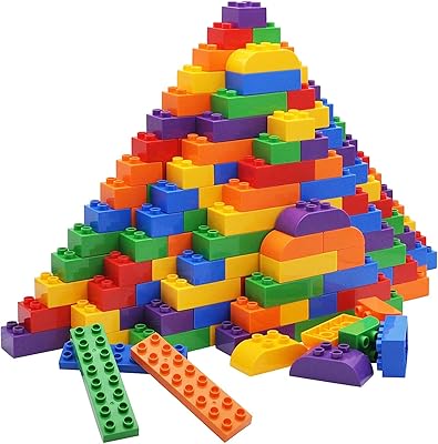 Grands blocs de construction classiques b&k, 270 pièces, 6 couleurs | grands blocs