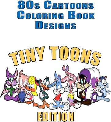 Conceptions de livres de coloriage dessins animés des années 80 : plus