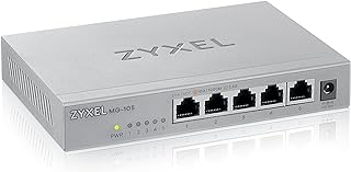 Commutateur multi-gigabit non géré zexcel à 5 ​​ports de 2,5 go pour le divertissement
