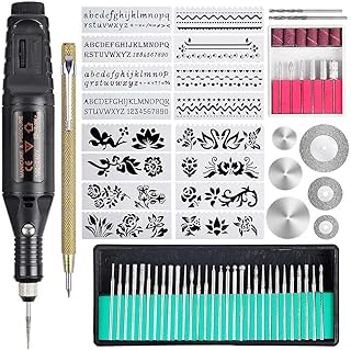 Ensemble d'outils de gravure de 70 pièces, stylo de gravure à fil électrique