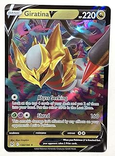 Pokémon - giratina v 130/196 - carte ultra rare origine perdue