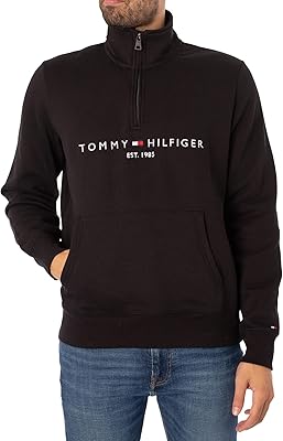 Tommy hilfiger sweat-shirt à col rond avec logo tommy pour hommes
