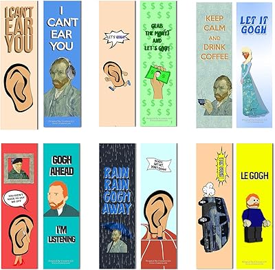 SÉRIE DE MARQUE-PAGES AMUSANTS 1, 2, 3, 4, 5 (PAQUET DE 12) (12