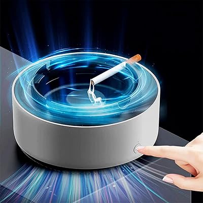 Cendrier d'intérieur purificateur d'air multifonction 2 en 1 sans cendre avec cendrier