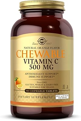 Solgar comprimés à croquer vitamine c 500 mg 90s