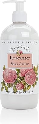 Lait pour le corps à l'eau de rose crab tree et evelyn 16,9