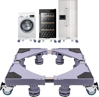 Base mobile dooley support de chariot mobile, multifonctionnel pour réfrigérateurs, base mobile lavable