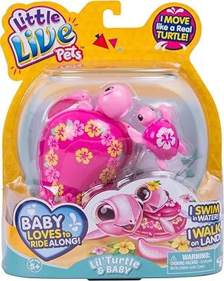 Poupée layla et bébé tortue de little live pets, 2 pièces, 5 ans