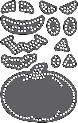 Modèle de strass magnétique citrouille jack o lantern en genie noir