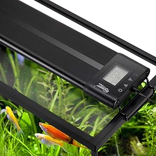 Lumière led d'aquarium plus haute de 30 à 36 pouces, extensible, arrêt automatique