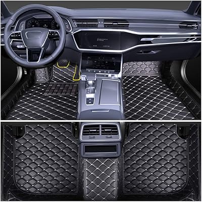 Tapis de sol de voiture antidérapants en cuir pu weathertech pour classe
