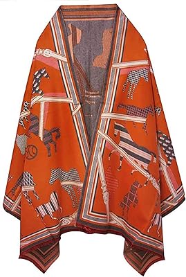 Écharpe de soirée en soie pashmina pour femme, écharpe de cheval, couverture ouverte