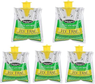 Piège à mouches jetable homarket pour l'extérieur, efficace et pratique, lutte antiparasitaire, non