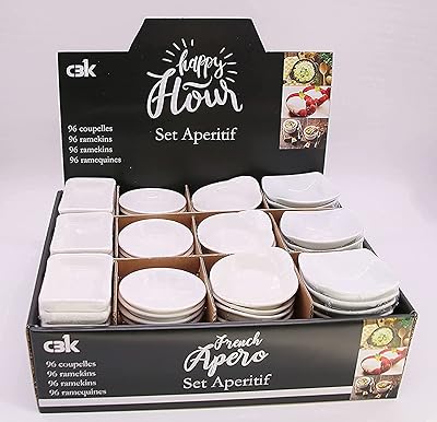 Cusin art lot de 4 bols en céramique assortis pour céréales et soupe
