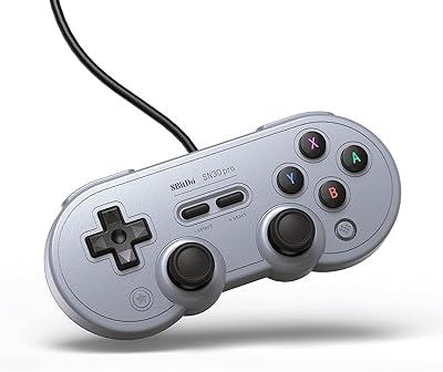 Contrôleur usb 8bitdo sn30 pro (version grise) (nintendo switch//)