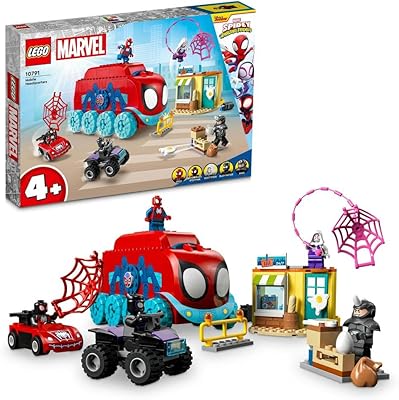Lego marvel 10791 ensemble de jeu du quartier général mobile de l'équipe spidey