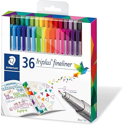 Ensemble de crayons de couleur stedtler, ensemble de 36 couleurs assorties