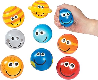 Balles anti-stress du système solaire d'oriental trading company (paquet de 9)