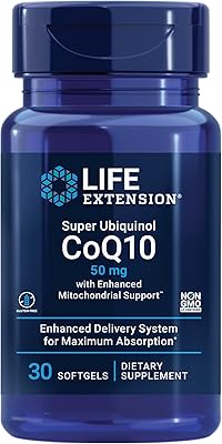 Life extension, super ubiquinol coq10 avec soutien mitochondrial amélioré, 50 mg, 30 gélules